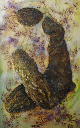 ''Jytky'', acrylics and spray paint