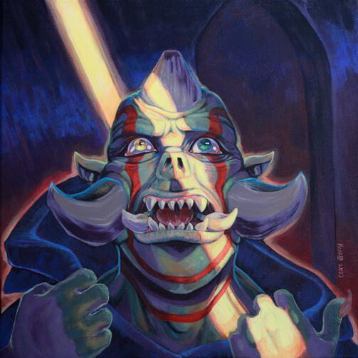 Mazura's vision, acrylic, 2023