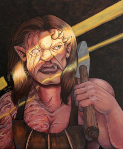 Wilhelmina, oil, 2023