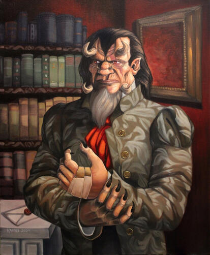 Herttua of Hogen, oil, 2024