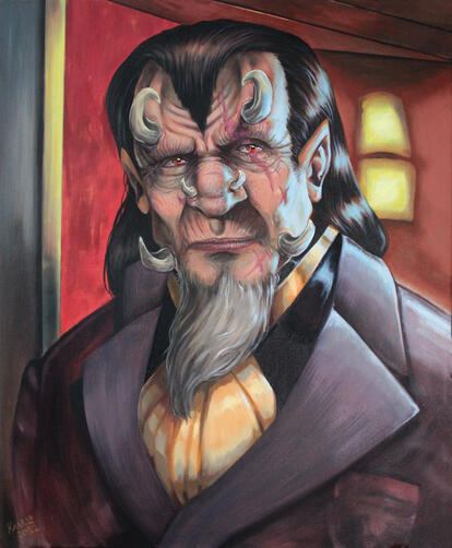 Portrait of Herttua, oil, 2022