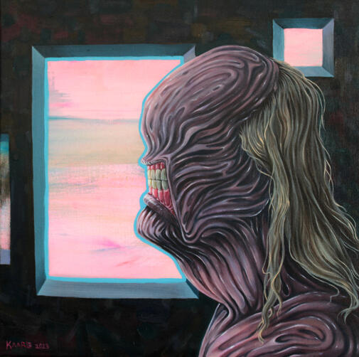 Caput Mortuum, acrylic and oil, 2023