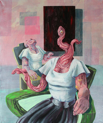 In the shadow of your sister, acrylic, 2022