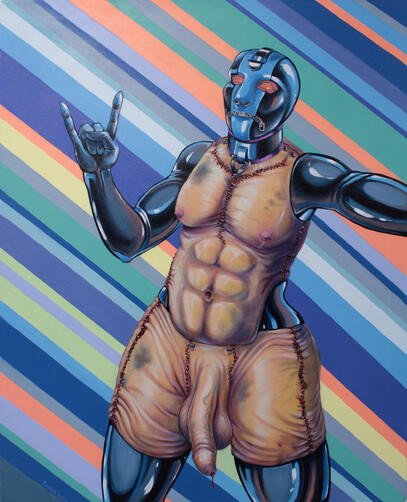 The Perfect Man, oil, 2023