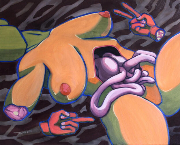 I only care what's on the inside, oil, 2024