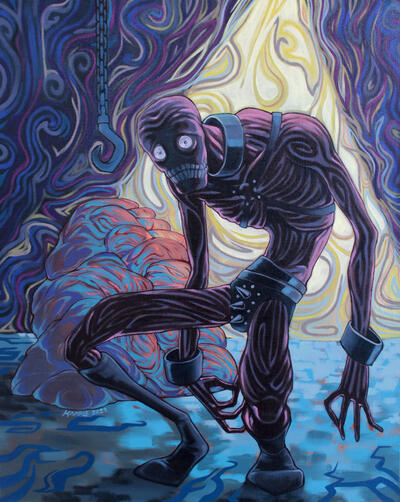 You will all die soon enough, oil, 2023