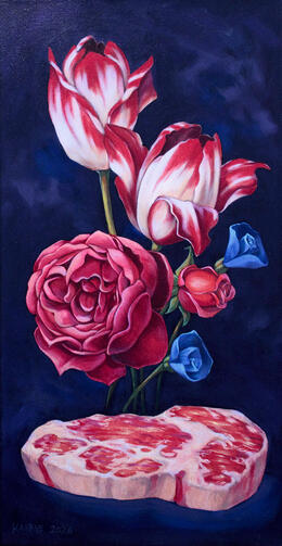 Meat and Bloom II, oil, 2026