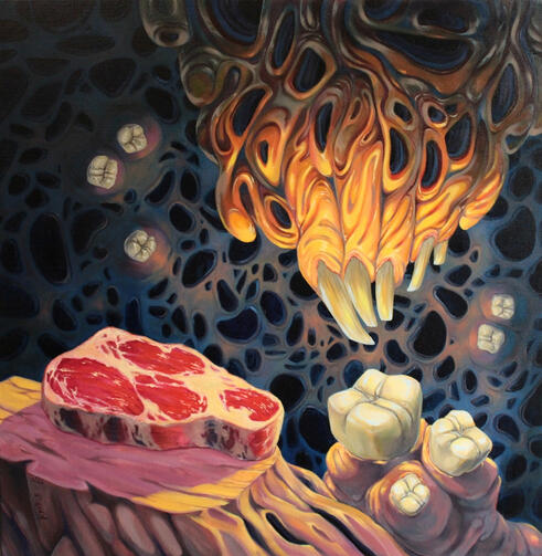Idolum Carnis, oil, 2026